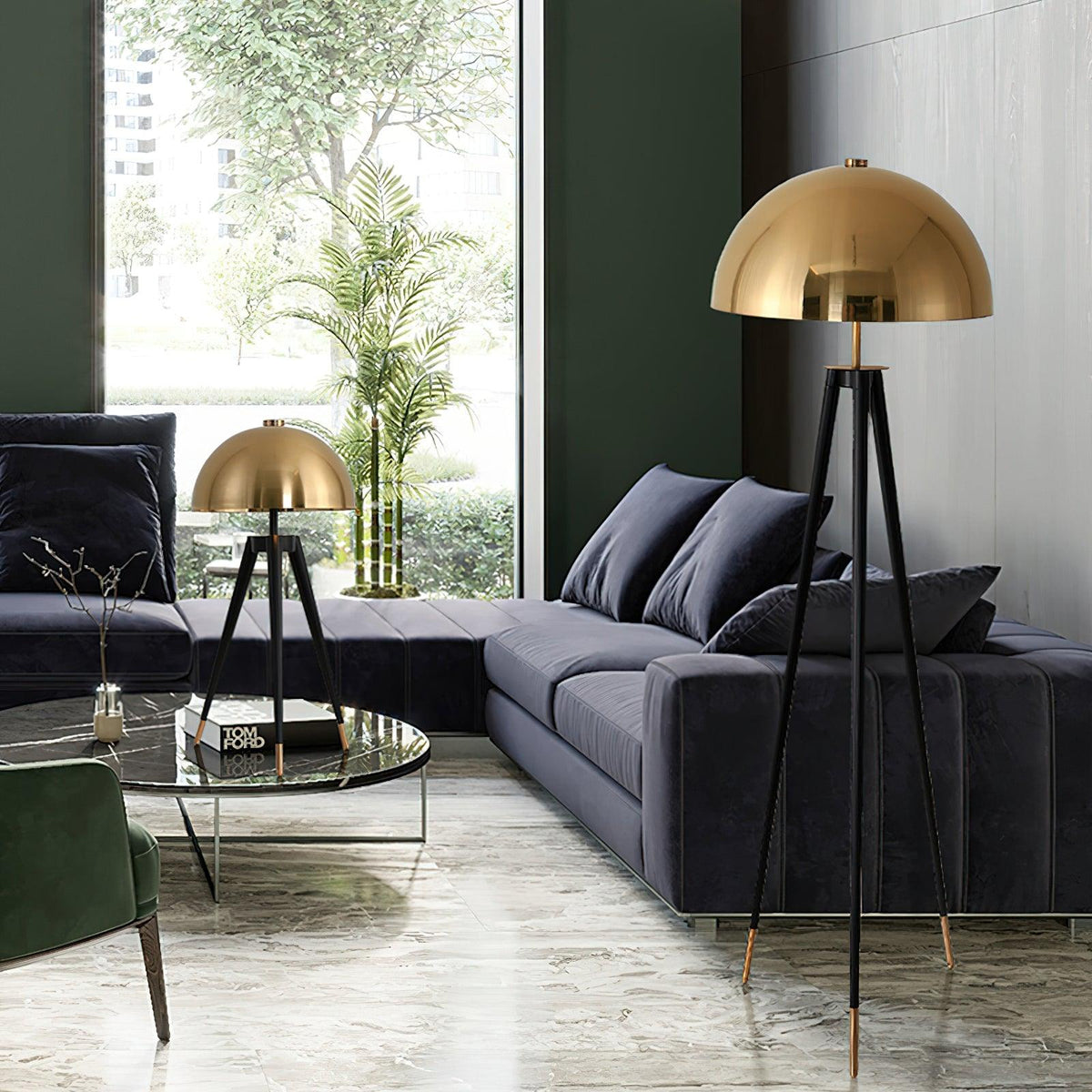 three-legged-gold-gong-table-lamp