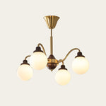 Tillary Retro Chandelier Walnut Mid-Century Modern Dining Room Lighting