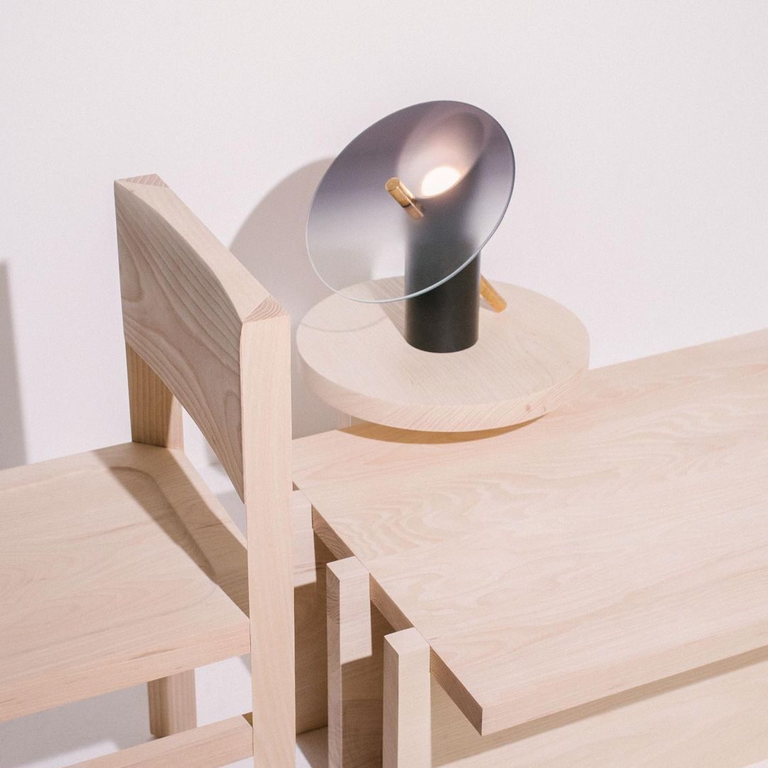 Modern Tinge Table Lamp - Brass & Glass Accent Lighting for Bedroom, Living Room
