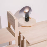 Modern Tinge Table Lamp - Brass & Glass Accent Lighting for Bedroom, Living Room
