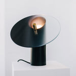 Modern Tinge Table Lamp - Brass & Glass Accent Lighting for Bedroom, Living Room