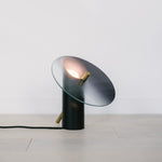 Modern Tinge Table Lamp - Brass & Glass Accent Lighting for Bedroom, Living Room