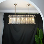 Transparent Murano Leaf Shaped Chandelier