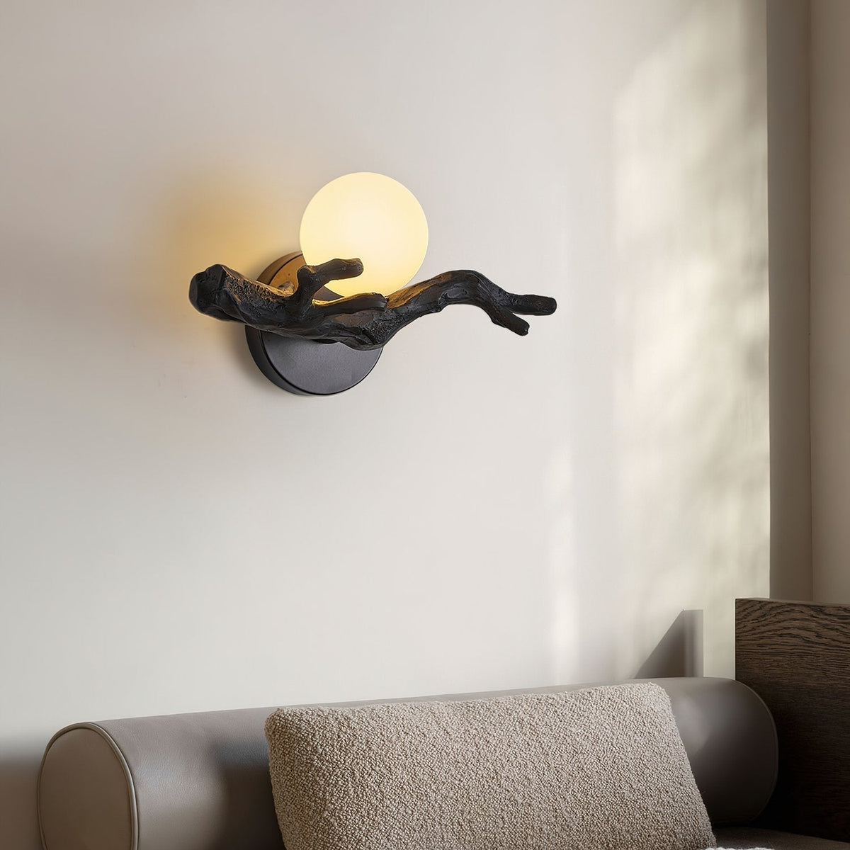 Tree Branch Wall Sconce | Rustic LED Wall Lamp for Bedroom & Living Room