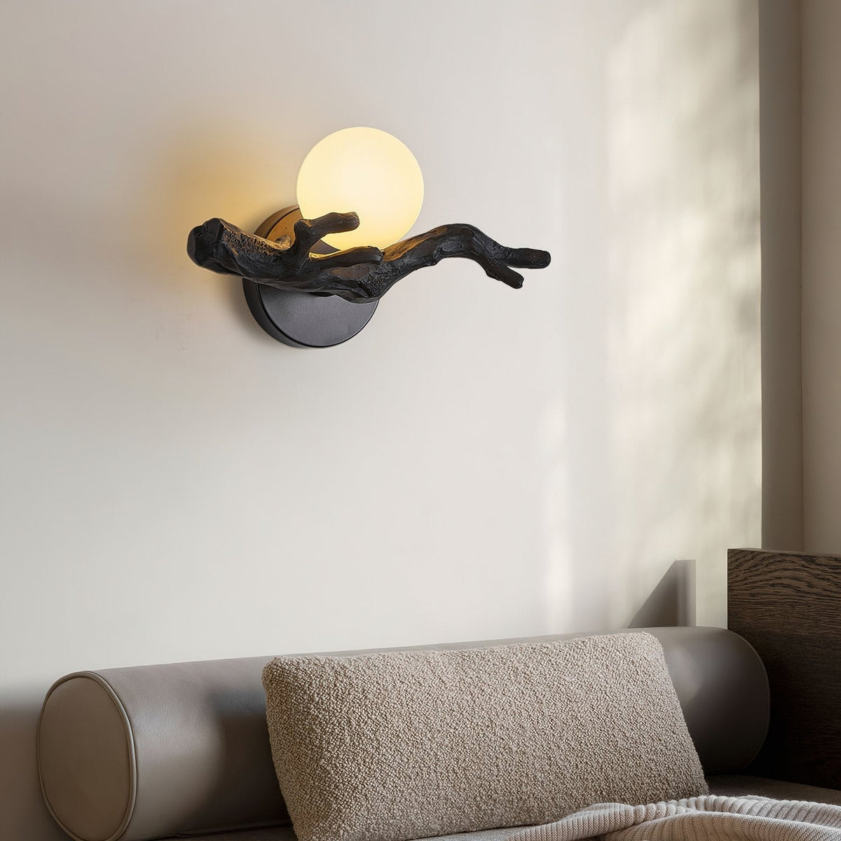 Tree Branch Wall Sconce | Rustic LED Wall Lamp for Bedroom & Living Room