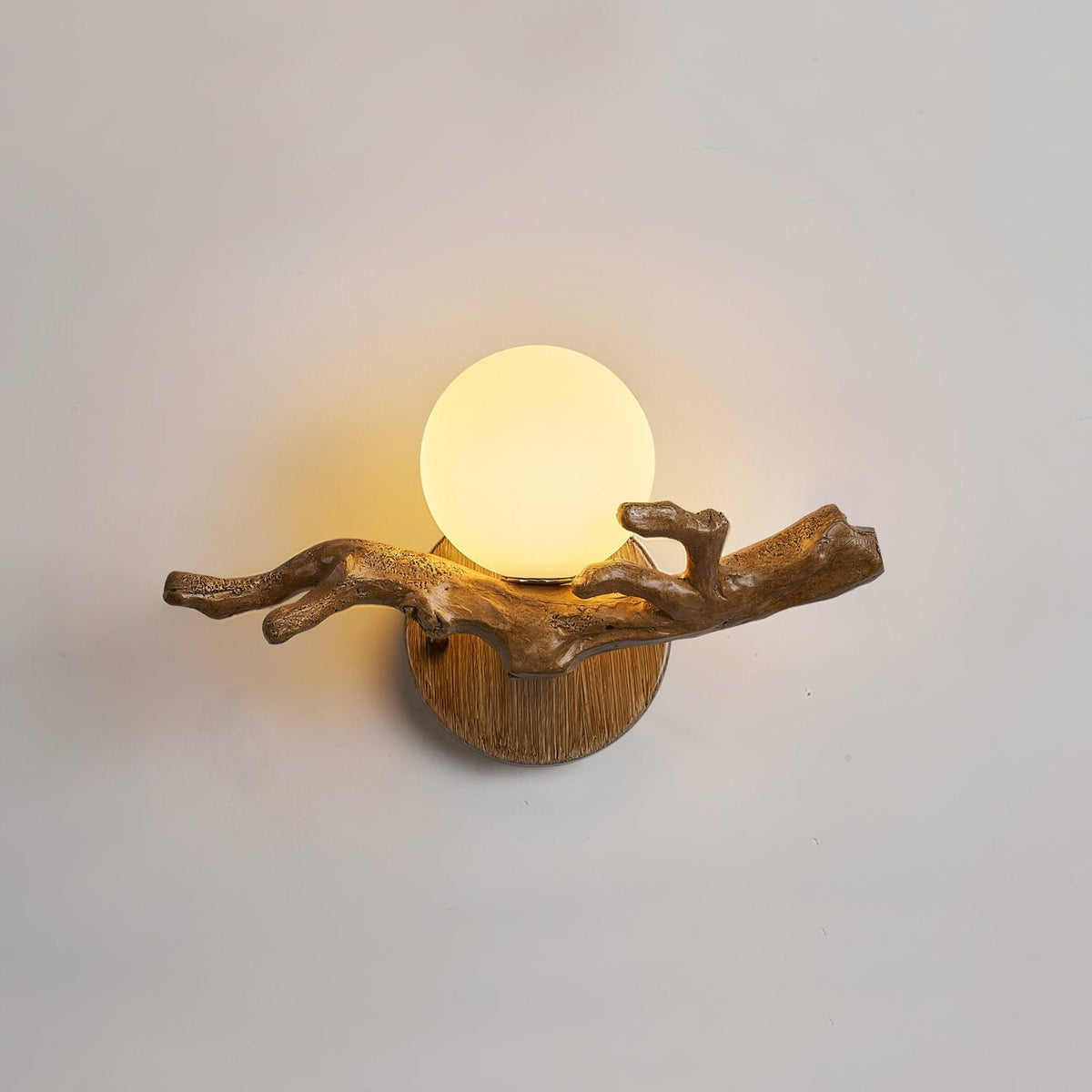 Tree Branch Wall Sconce | Rustic LED Wall Lamp for Bedroom & Living Room