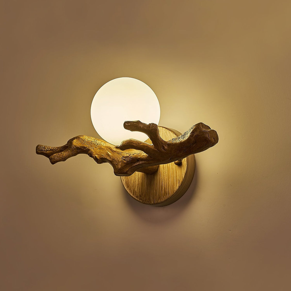 Tree Branch Wall Sconce | Rustic LED Wall Lamp for Bedroom & Living Room