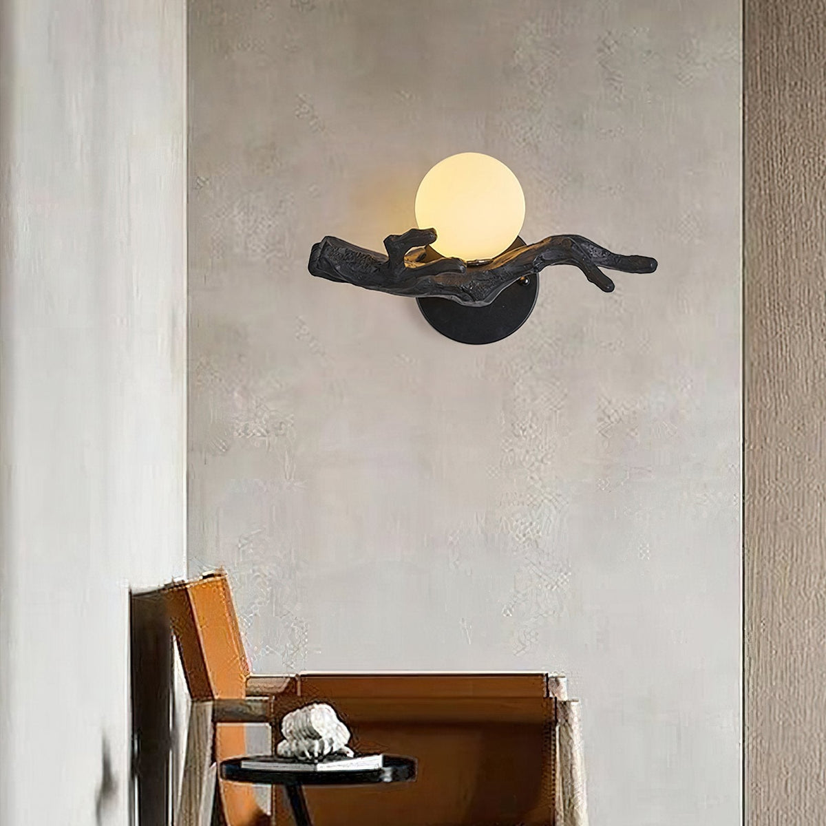 Tree Branch Wall Sconce | Rustic LED Wall Lamp for Bedroom & Living Room