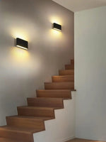 Modern LED Wall Sconce Minimalist Plaster Oval Light for Bedroom Living Room