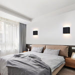 Modern LED Wall Sconce Minimalist Plaster Oval Light for Bedroom Living Room