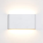 Modern LED Wall Sconce Minimalist Plaster Oval Light for Bedroom Living Room