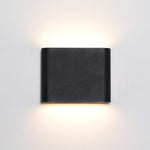 Modern LED Wall Sconce Minimalist Plaster Oval Light for Bedroom Living Room