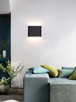 Modern LED Wall Sconce Minimalist Plaster Oval Light for Bedroom Living Room