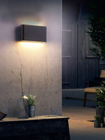 Modern LED Wall Sconce Minimalist Plaster Oval Light for Bedroom Living Room