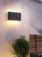 Modern LED Wall Sconce Minimalist Plaster Oval Light for Bedroom Living Room