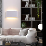 Modern LED Wall Sconce Minimalist Plaster Oval Light for Bedroom Living Room