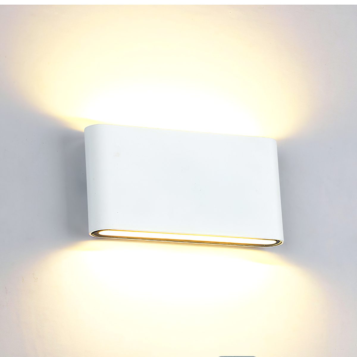 Modern LED Wall Sconce Minimalist Plaster Oval Light for Bedroom Living Room
