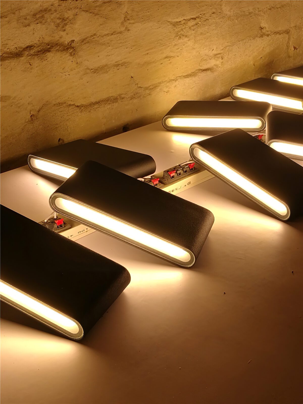 Modern LED Wall Sconce Minimalist Plaster Oval Light for Bedroom Living Room
