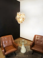 Vintage Murano Transparent Amber Chandelier