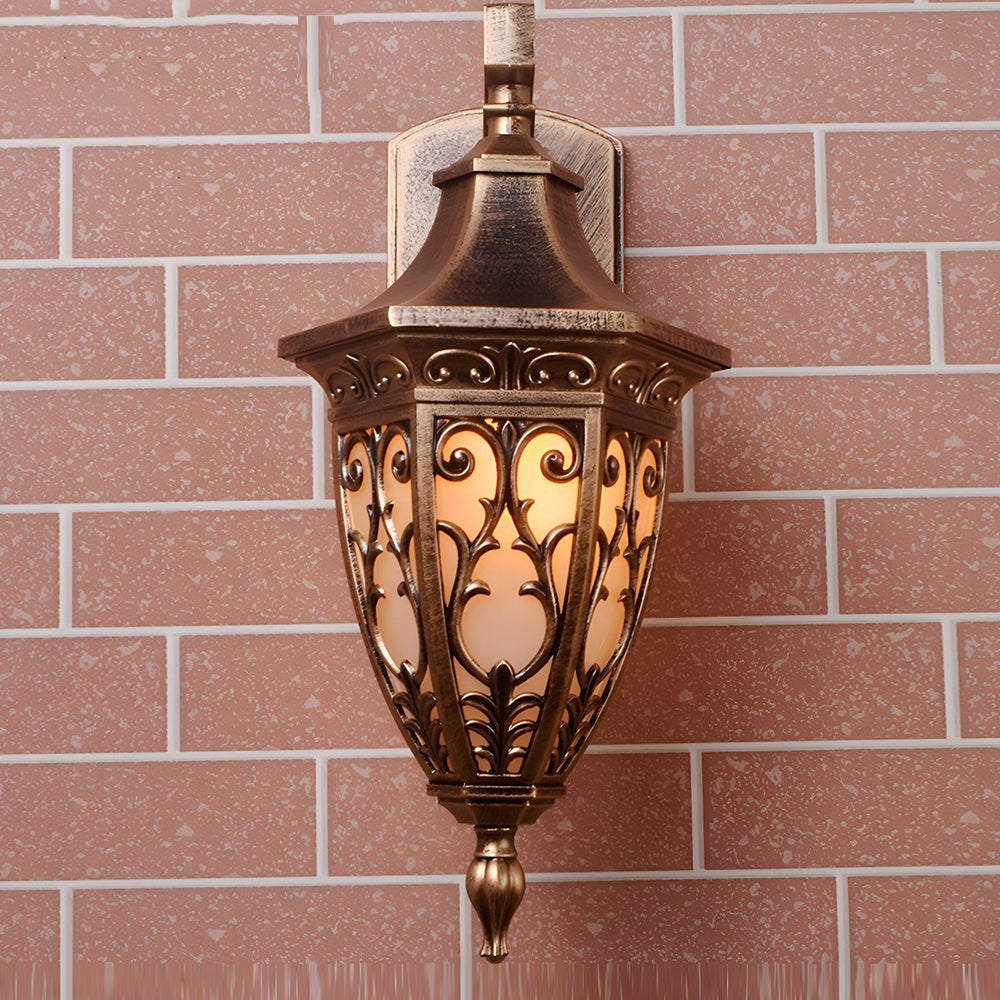Outdoor Vintage Bronze Wall Light 1 Light Wall Mount Lantern