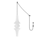 Washi Paper E Pendant Swag Light