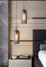 Glass Pendant Swag Light