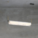 Modern Alabaster LED Pendant Light | Luxury Brass Chandelier for Dining Room & Living Room