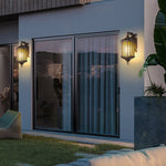 Classical Hollow Pattern Outdoor Waterproof Wall Lamp For Villa Courtyard Corridor