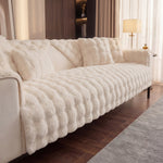 TheCarGoods Winter Warm Super Soft Rabbit Plush Sofa Cover
