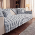 TheCarGoods Winter Warm Super Soft Rabbit Plush Sofa Cover