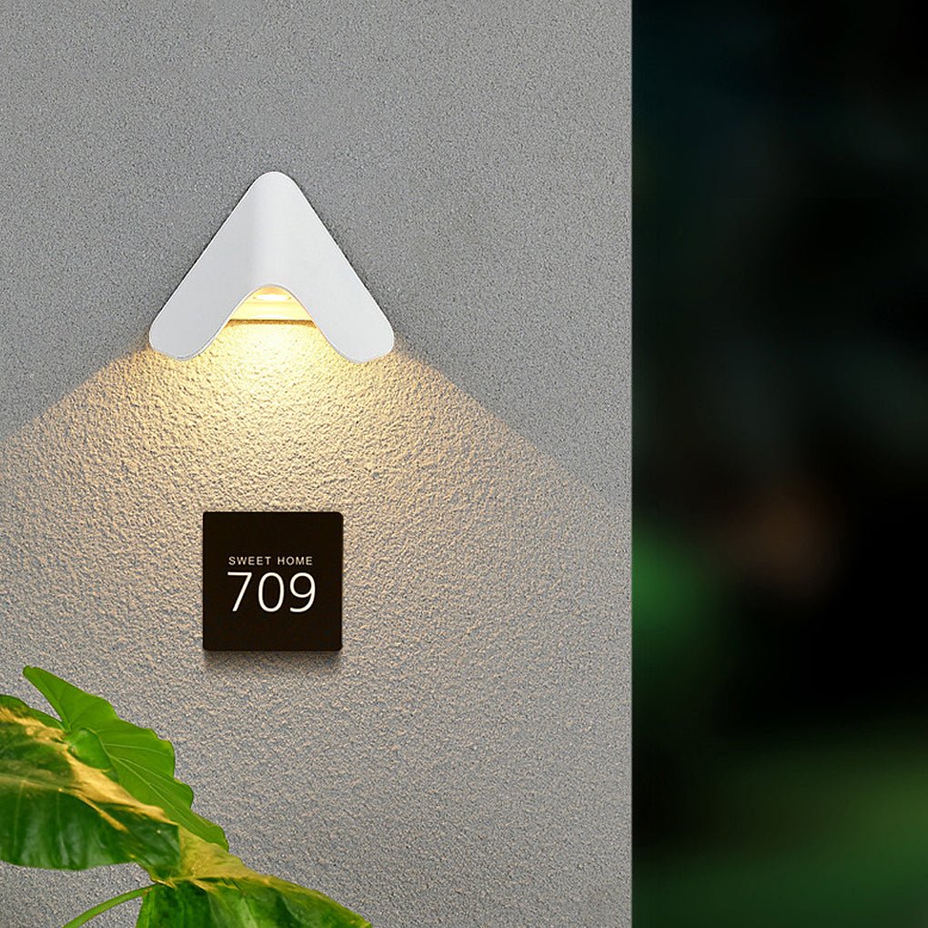 Creative Modern Wall Sconces Led Doorplate Lamp Waterproof Wall Lights Fixture Indoor Outdoor