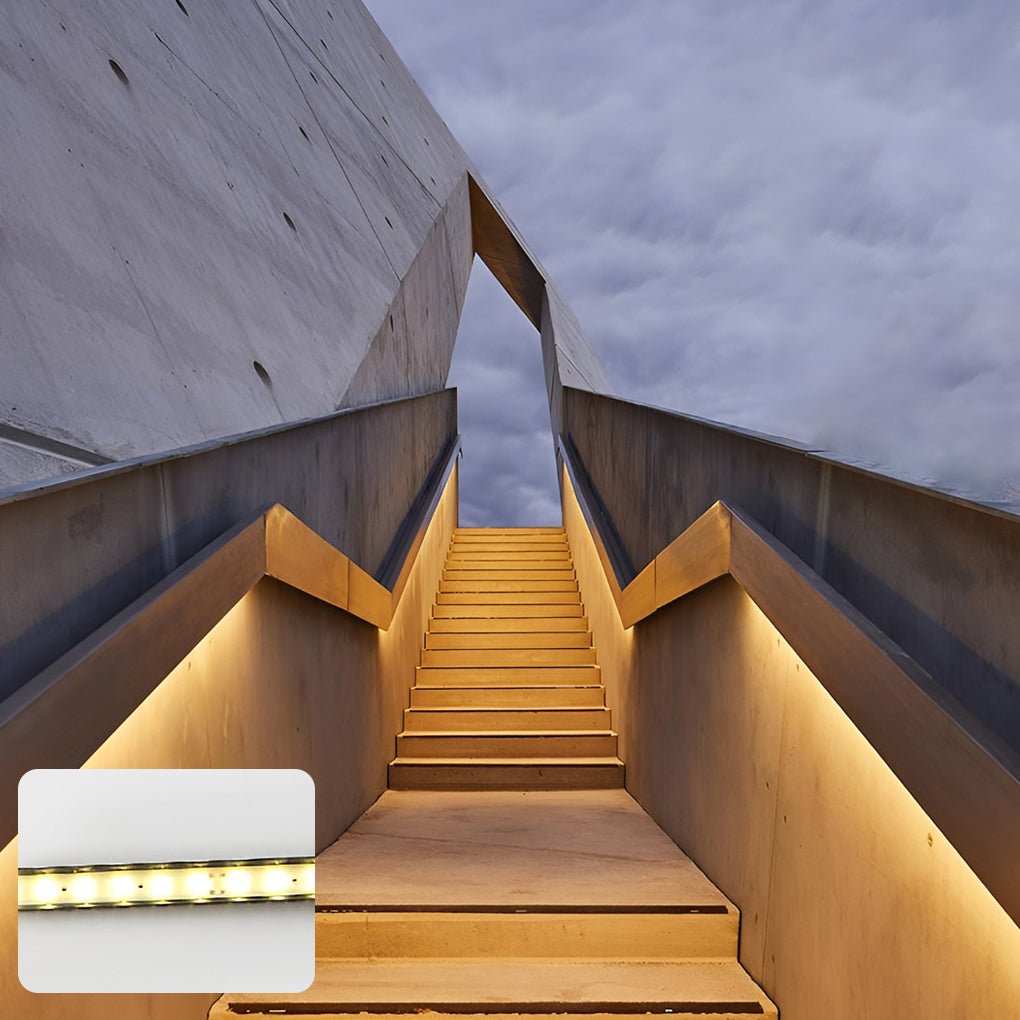 Ip68 Waterproof Led Strip Step Stair Under Tread Lighting Outdoor Decorative Guardrails Lights