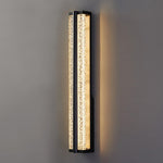 Long Strip Living Room Stairs Outdoor Aisle Stainless Steel Crystal Wall Sconces
