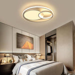 Modern Led Three Circle Ceiling Light Round Flush Mount Lighting Fixture