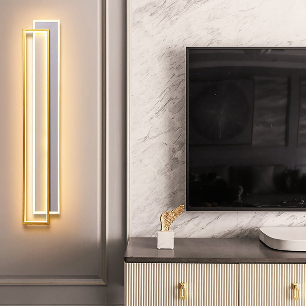 Minimalist Personalized Creative Led Three Color Dimming Strip Wall Lamp