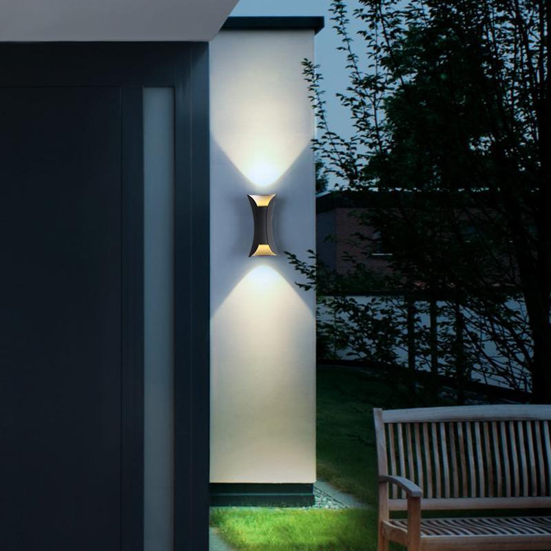 Modern Minimalist Waterproof Led Two Way Lighting Wall Light For Bedside Aisle
