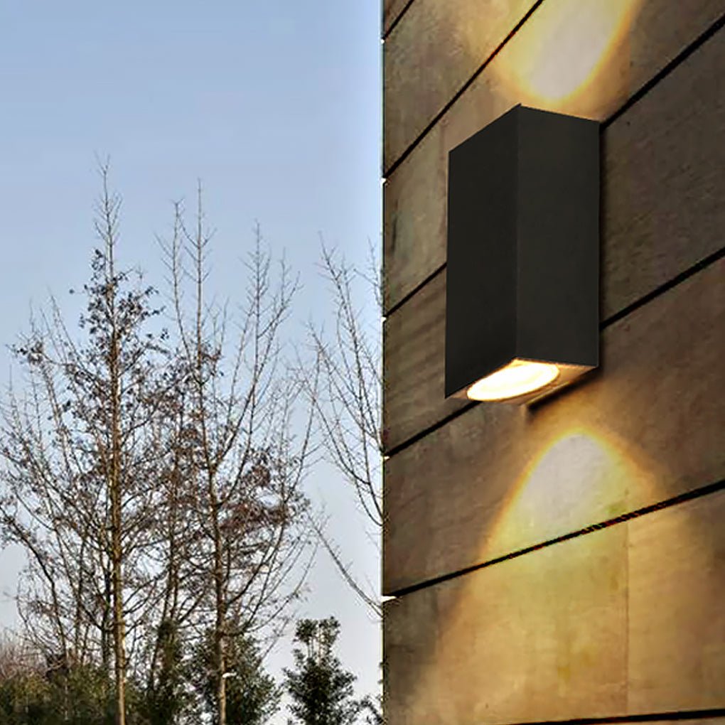 Modern Square Design Outdoor Waterproof Wall Light For Villa Courtyard Balcony