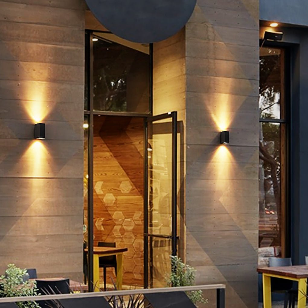 Modern Square Design Outdoor Waterproof Wall Light For Villa Courtyard Balcony