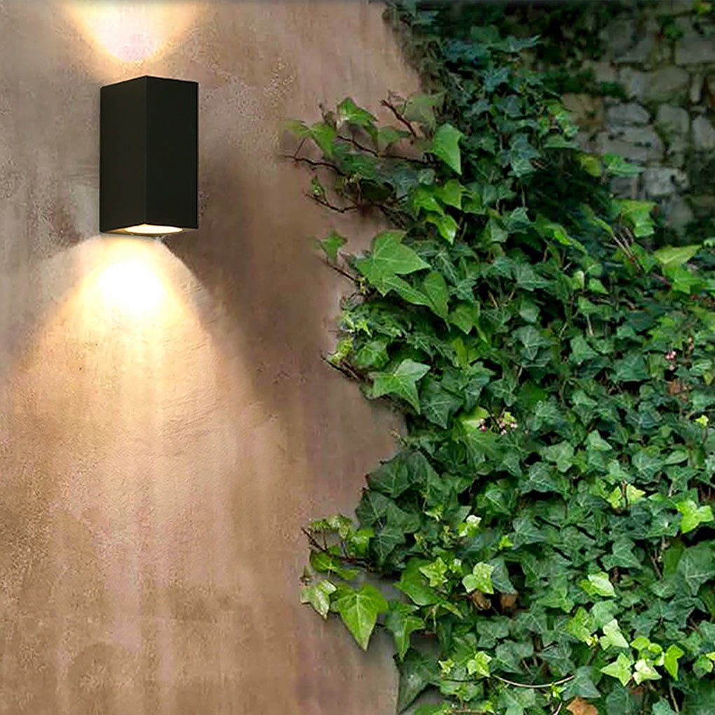 Modern Square Design Outdoor Waterproof Wall Light For Villa Courtyard Balcony