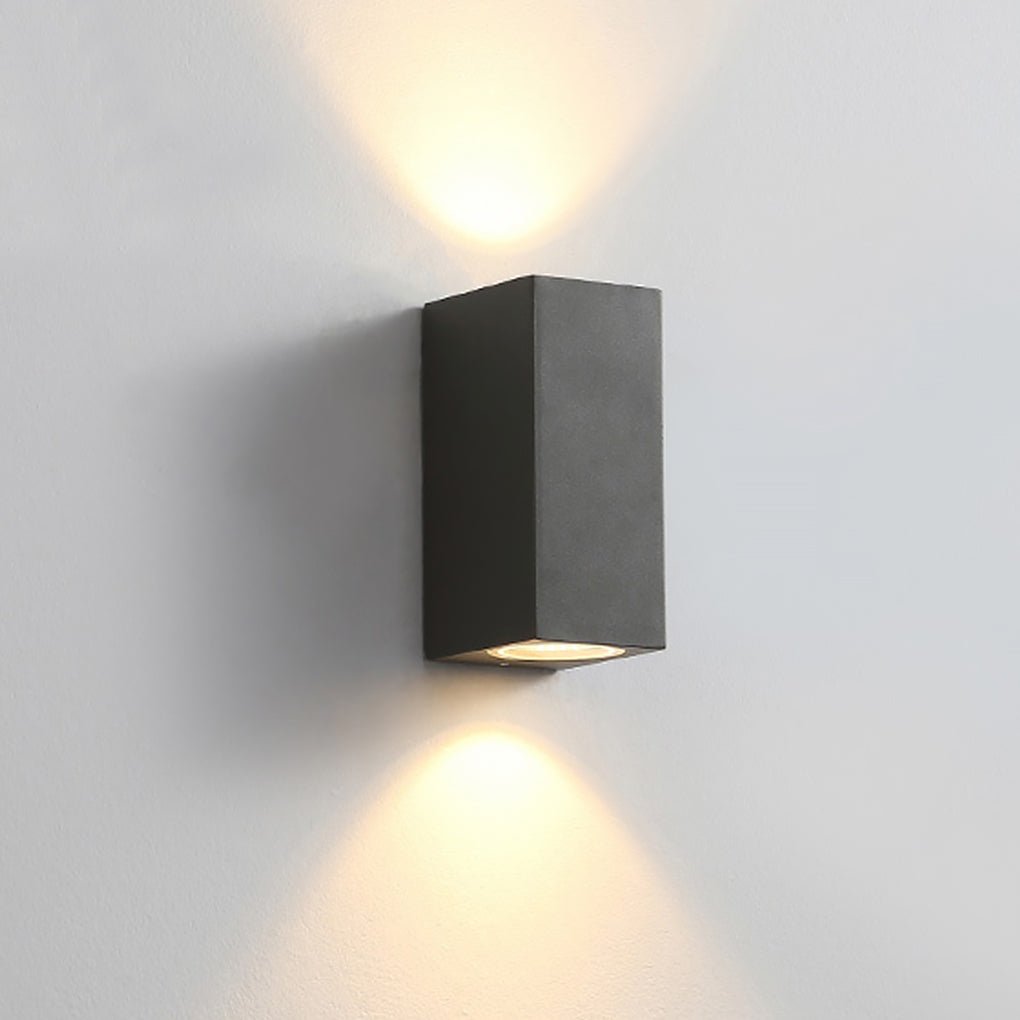 Modern Square Design Outdoor Waterproof Wall Light For Villa Courtyard Balcony