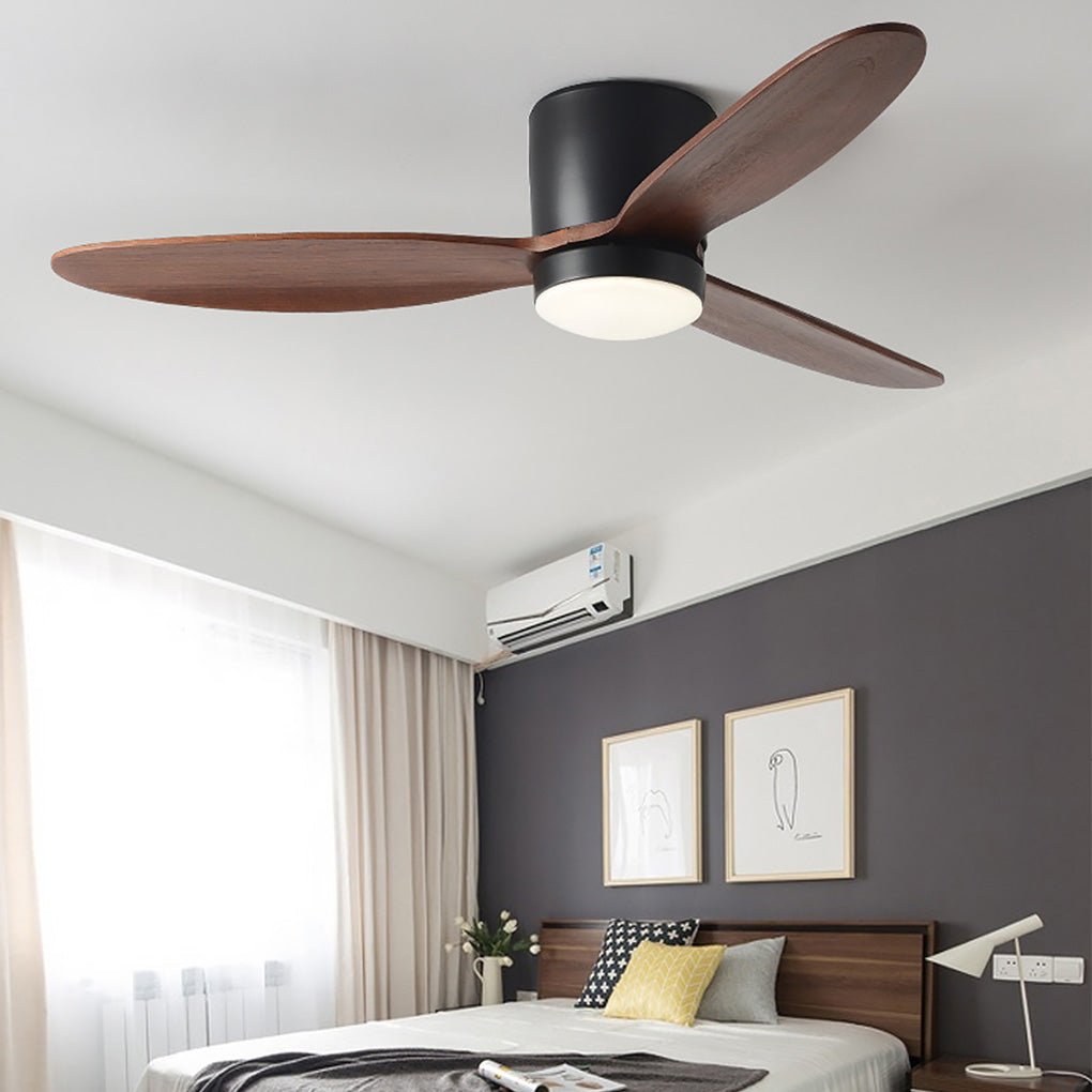 Led Inverter Silent Nordic Light Fan Ceiling Fan With Lamp