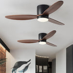 Led Inverter Silent Nordic Light Fan Ceiling Fan With Lamp