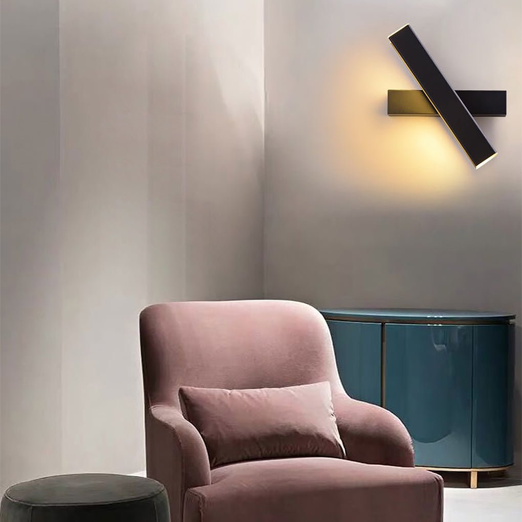 Nordic Minimalist 360 Rotatable Led Wall Lamp For Bedside Corridor Aisle