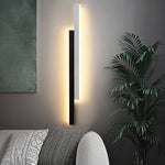 Nordic Minimalist Double Long Strip Led Wall Lamp For Living Room Bedside Aisle