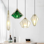 Nordic Postmodern Personality Art Glass Pendant Light For Bedside Bar