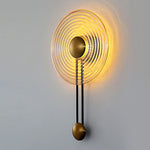 Nordic Unique Corrugated Ripple Glass Ins Aisle Bedside Decorative Led Wall Lamp