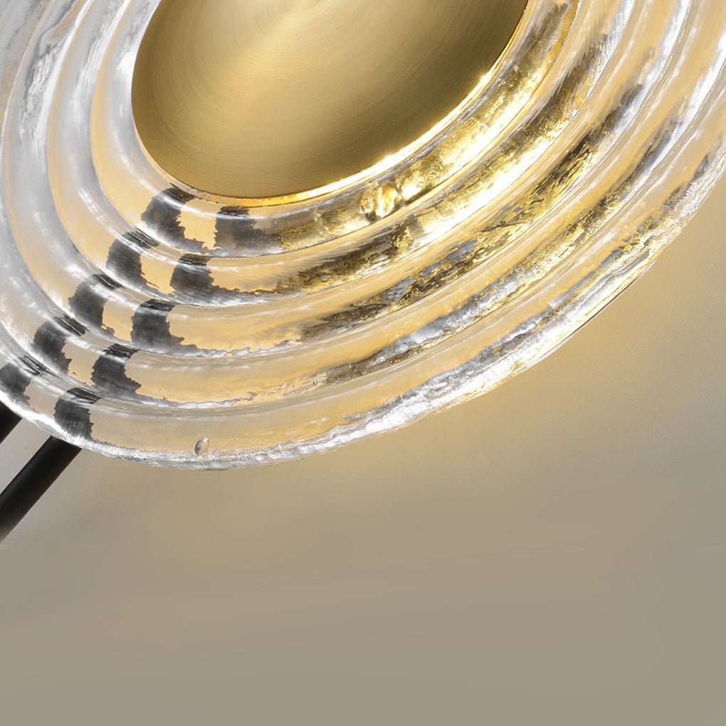 Nordic Unique Corrugated Ripple Glass Ins Aisle Bedside Decorative Led Wall Lamp
