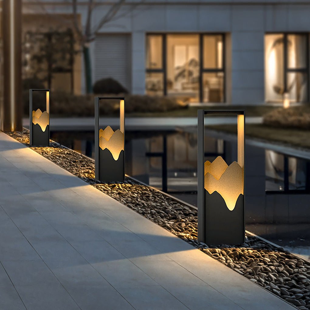 Outdoor Waterproof Grass Light Solar Landscape Design Art Led Garden Lighting