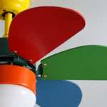 Personality Creative Mini Childrens Room Double Control Ceiling Fan Lamp