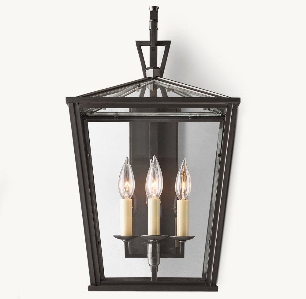 19TH C. ENGLISH OPENWORK OUTDOOR SCONCE 22'